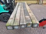 Rustieke hardhouten palen / balken 20.0x20.0 cm - nr: HB237, Tuin en Terras, Palen, Balken en Planken, Ophalen, Nieuw, 250 cm of meer