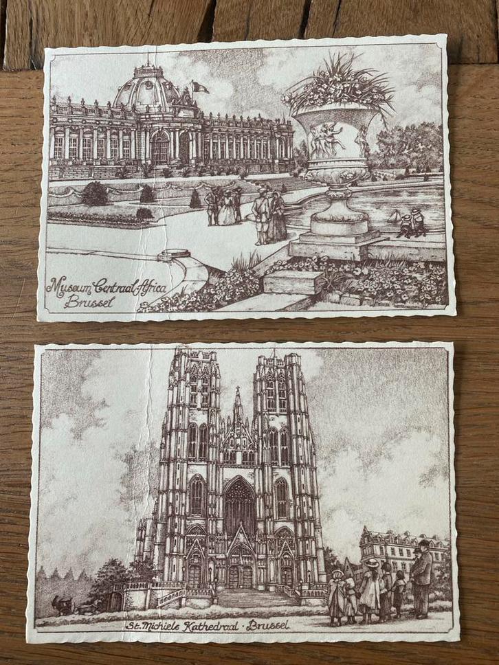 2 Postkaarten Brussel - Cote D'Or, jaren 60, Verzamelen, Ansichtkaarten | Nederland, Ongelopen, 1960 tot 1980, Ophalen of Verzenden
