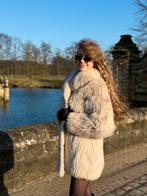 Vintage Luxe Vossen Bontjas, Kleding | Dames, Jassen | Winter, Ophalen of Verzenden, Zo goed als nieuw, Maat 38/40 (M), Wit