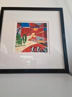 Ingo Leth landschap met 3 koeien zeefdruk, Ophalen