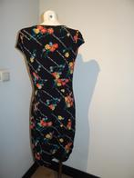 King Louie stretch jurk vintage look gladde stof kleur L, Verzenden, Zwart, Maat 42/44 (L), Zo goed als nieuw