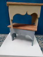 Brocante plantentafeltje / bijzettafeltje - hout, Huis en Inrichting, Tafels | Bijzettafels, Ophalen, Gebruikt, Brocante