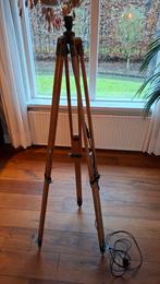 Oude landmeter statief vloerlamp, Ophalen of Verzenden, Gebruikt