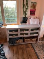 Ladekast dressoir met manden, Ophalen, 100 tot 150 cm, 5 laden of meer, Zo goed als nieuw