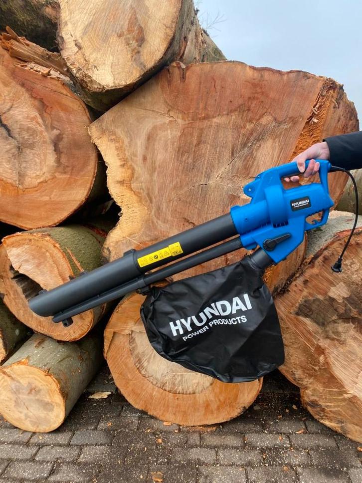 *NIEUW* Hyundai bladblazer, Tuin en Terras, Bladblazers, Nieuw, Handgedragen, Elektrisch, Met opvangzak, Met versnipperfunctie