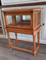 Eiken vitrinekastje / theekastje, Huis en Inrichting, Ophalen, Gebruikt, 50 tot 100 cm, Minder dan 100 cm