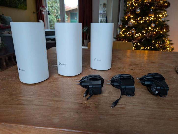 3x TP-Link Deco M4R Mesh Wifi systeem, Computers en Software, WiFi-versterkers, Zo goed als nieuw, Ophalen of Verzenden