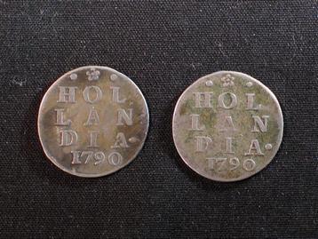 2 x 2 stuiver Holland 1790. 1823
