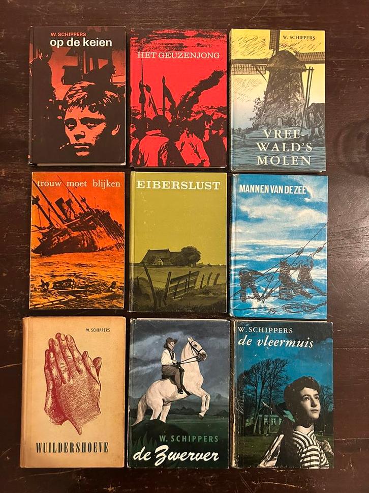 9x W. Schippers voor €15,- nette staat, Boeken, Avontuur en Actie, Zo goed als nieuw, Ophalen of Verzenden