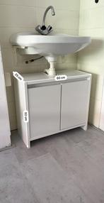 Wit gootsteenkastje / wastafelmeubel (under sink storage), Huis en Inrichting, Ophalen, 50 tot 100 cm, Zo goed als nieuw, Minder dan 100 cm