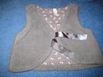 Beige vestje, 86, Kinderen en Baby's, Babykleding | Maat 86, Ophalen of Verzenden, Zo goed als nieuw, Meisje, Truitje of Vestje