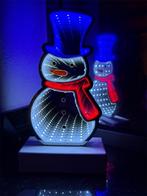 Sneeuwpop 3D Infinity USB en timer led verlichting, Diversen, Kerst, Ophalen of Verzenden, Nieuw