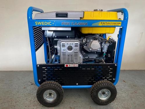 2024 Swedic 3 in 1 generator-lasmachine-compressor stroomgen, Doe-het-zelf en Verbouw, Aggregaten, Nieuw, Benzine, Ophalen