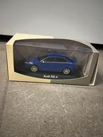 Audi RS4 (B7) 1:43 Origineel in Doos - Blauw, Ophalen of Verzenden, Zo goed als nieuw, Auto, Overige merken