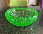 Schaal, uraniumglas, Leerdam, H2 collectie 1935, vintage, Ophalen
