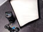 Studio Flitslamp met softbox Bowens bajonet, Ophalen, Zo goed als nieuw, Lamp of Flitsset