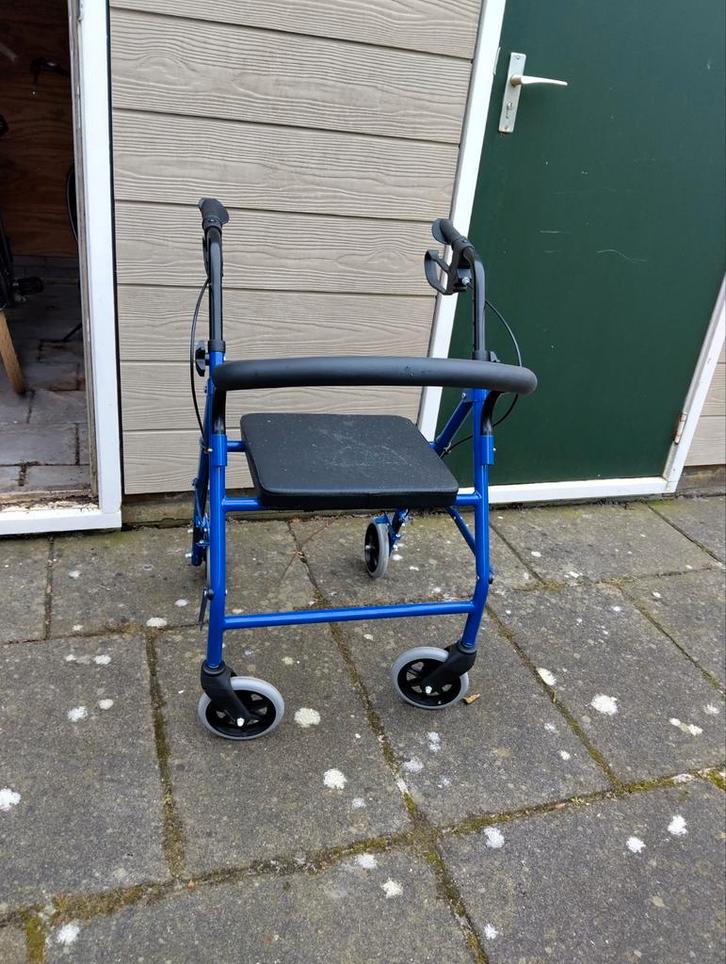 Nette, blauwe rollator, Diversen, Rollators, Gebruikt, Opvouwbaar, Ophalen