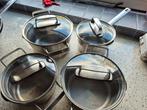 4-delige pannenset BK, Ophalen of Verzenden, Rvs, Pannenset