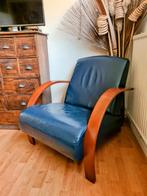 Vintage jaren 70 fauteuil., Ophalen, Zo goed als nieuw, 50 tot 75 cm, Hout