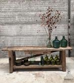 Prachtige antieke werkbank lengte 249 cm ideaal keukeneiland, Ophalen of Verzenden, Zo goed als nieuw, 200 cm of meer, Minder dan 100 cm