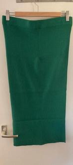 Zara knitwear kokerrok groen ribstof mt L, Zara, Maat 42/44 (L), Onder de knie, Zo goed als nieuw