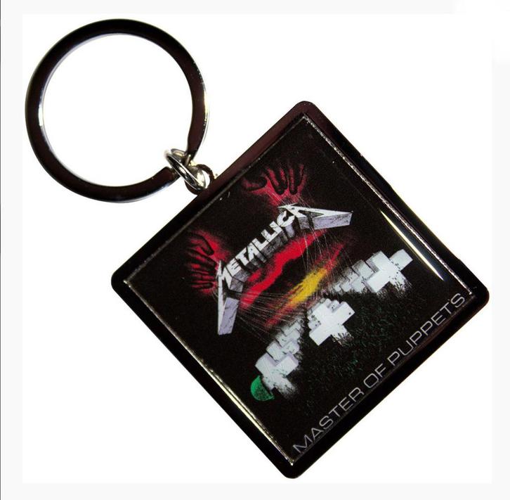 Metallica Sleutelhanger - Master of Puppets, Verzamelen, Muziek, Artiesten en Beroemdheden, Nieuw, Gebruiksvoorwerp, Ophalen of Verzenden