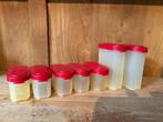 tupperware kruiden ovaaltjes rode deksel, Huis en Inrichting, Keuken | Tupperware, Ophalen of Verzenden, Rood