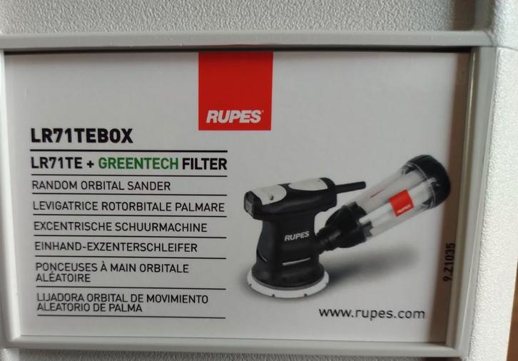 RUPES LR71TE Handpalmschuurmachine in Systainer, Doe-het-zelf en Verbouw, Gereedschap | Schuurmachines, Zo goed als nieuw, Ophalen of Verzenden