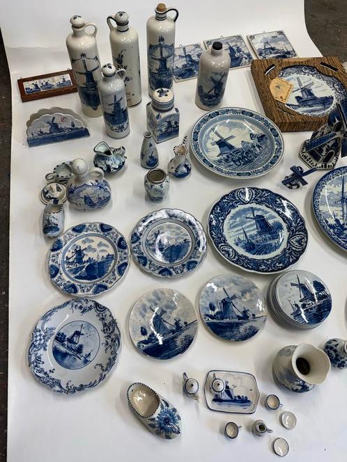 Delfts Blauw Verzameling - Molenmotieven, Antiek en Kunst, Antiek | Keramiek en Aardewerk, Ophalen of Verzenden