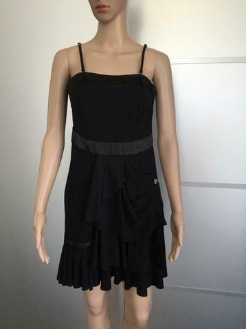 D692 Mc Planet mt 36=S jurk jurkje tuniek travelstof zwart beschikbaar voor biedingen