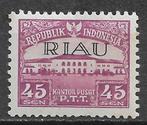 Indonesie nvph 10 Riau postfris bruin getint cw 4.00, Verzenden, Postfris, Zuidoost-Azië