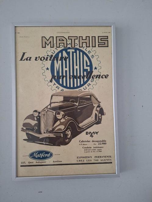 ingelijste auto-advertentie Ford jaren 30 vintage reclame, Verzamelen, Automerken, Motoren en Formule 1, Gebruikt, Auto's, Ophalen of Verzenden