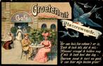 Groeten uit Hazerswoude, Verzamelen, Ansichtkaarten | Nederland, Ophalen of Verzenden, Voor 1920, Gelopen, Zuid-Holland