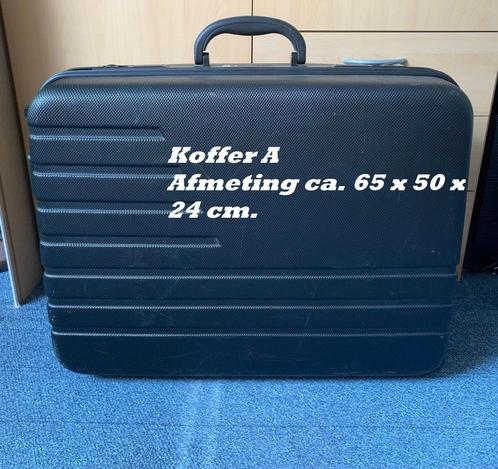 3 Vliegtuigkoffers, Sieraden, Tassen en Uiterlijk, Koffers, Hard kunststof, Slot, Ophalen