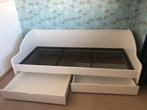 Te koop BED/BANK 90 x 200 cm, Huis en Inrichting, Slaapkamer | Bedden, Ophalen, 90 cm, Eenpersoons, Wit