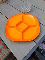 Retro Vintage Snack Schaal Oranje Kunststof Koopje €5, Ophalen, Huis en Inrichting