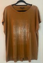 Esprit T-shirt met gouden print, Kleding | Dames, Bruin, Maat 42/44 (L), Ophalen of Verzenden, Zo goed als nieuw