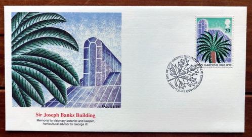 FDC Sir Joseph Banks Building Kew Gardens 1990, Postzegels en Munten, Brieven en Enveloppen | Buitenland, Envelop, Verzenden