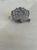 Zilveren miniatuur  Draaiorgel, Antiek en Kunst, Verzenden, Zilver