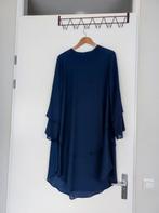 Donkerblauwe chiffon jurk tuniek 44, Kleding | Dames, Zo goed als nieuw, Ophalen