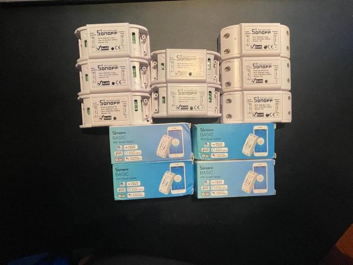 12x Sonoff wifi smart switch, remote control, complete set !, Doe-het-zelf en Verbouw, Elektra en Kabels, Zo goed als nieuw, Schakelaar