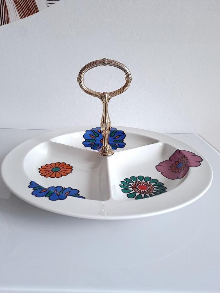 Vintage Villeroy en Boch serveerschaal/etagere Acapulco, Huis en Inrichting, Keuken | Servies, Zo goed als nieuw, Schaal of Schalen