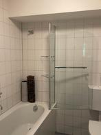 Glazen badwand met deur en bijbehoren leg glasplaten, Ophalen of Verzenden, Zo goed als nieuw, 50 tot 100 cm, Overige typen