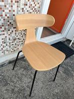NEW-2x BePureHome Form Houten Stoel met Metalenpoot Naturel, Ophalen of Verzenden, Nieuw, Bruin, Eén