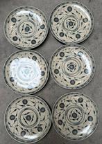 Bat Trang Vietnam Borden set 6 stuks, Gebruikt, Keramiek, Ophalen of Verzenden, Bord(en)