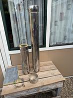 Dubbelwandige Rookafvoer 130mm, 30 tot 80 cm, Overige typen, Nieuw, Minder dan 60 cm