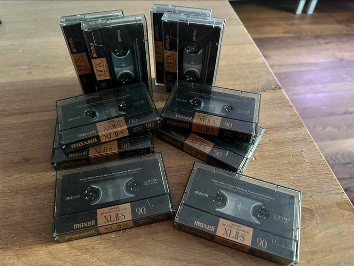 10 stuks Maxell XLII-S 90 cassettebandjes, Cd's en Dvd's, Cassettebandjes, Gebruikt, Origineel, Overige genres, 2 t/m 25 bandjes