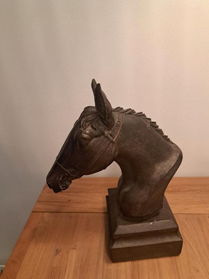 Mooi Paardenhoofd - Decoratief Beeld, Antiek en Kunst, Kunst | Beelden en Houtsnijwerken, Ophalen of Verzenden