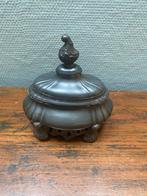 Antieke Tinnen Doos met Deksel, Ophalen of Verzenden