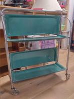 Vintage opvouwbare serveerwagen, Therebels1973@gmail.com, Ophalen of Verzenden, Zo goed als nieuw, The Rebels